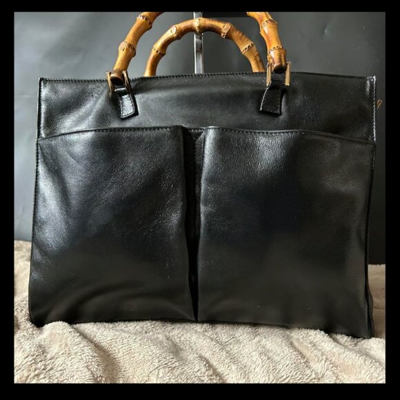 Gucci Bamboo Handle Tote, Excellent Vintage Condition - Picture 1 of 12
